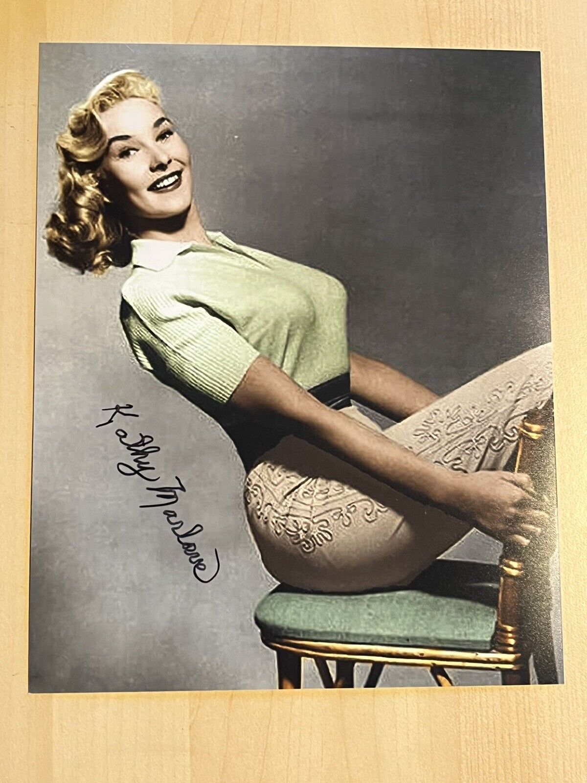 KATHY MARLOWE SIGNED 8x10 Photo Poster painting ACTRESS AUTOGRAPHED ACTRESS MODEL SEXY HOT COA