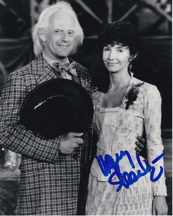 MARY STEENBURGEN signed BACK TO THE FUTURE PART III CLARA CLAYTON Photo Poster painting