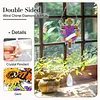 2 pi&egrave;ces croix croix DIY peinture acrylique diamant art carillons &agrave; vent avec pendentif en cristal et diamant pendentif suspendu double face pour adultes pour d&eacute;butants d&eacute;coration jardin maison