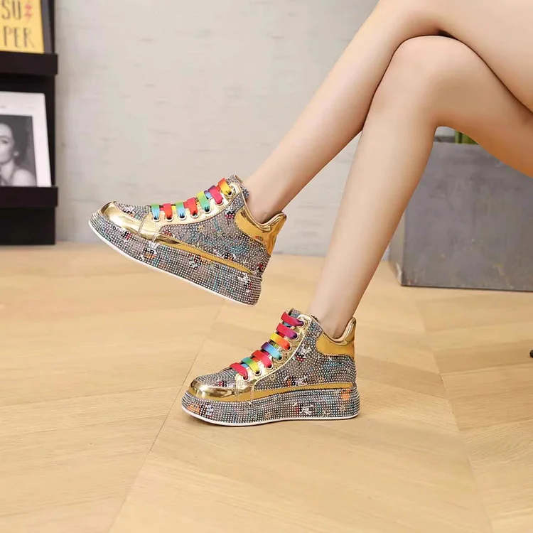Colorful Thick-soled Versatile Casual Sneakers