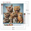 Funny Cat-Full Round Diamond Painting 30*30CM
