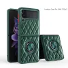 2022 Luxury Argyle Leather Cover With Ring Holder For Samsung Galaxy Z Fold 3 Flip 3 5G