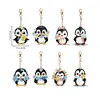 8Pcs Little Penguin Diamond Painting Keychain （Double-Sided)