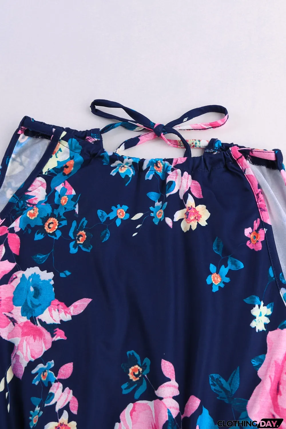 Floral Print Halter Romper