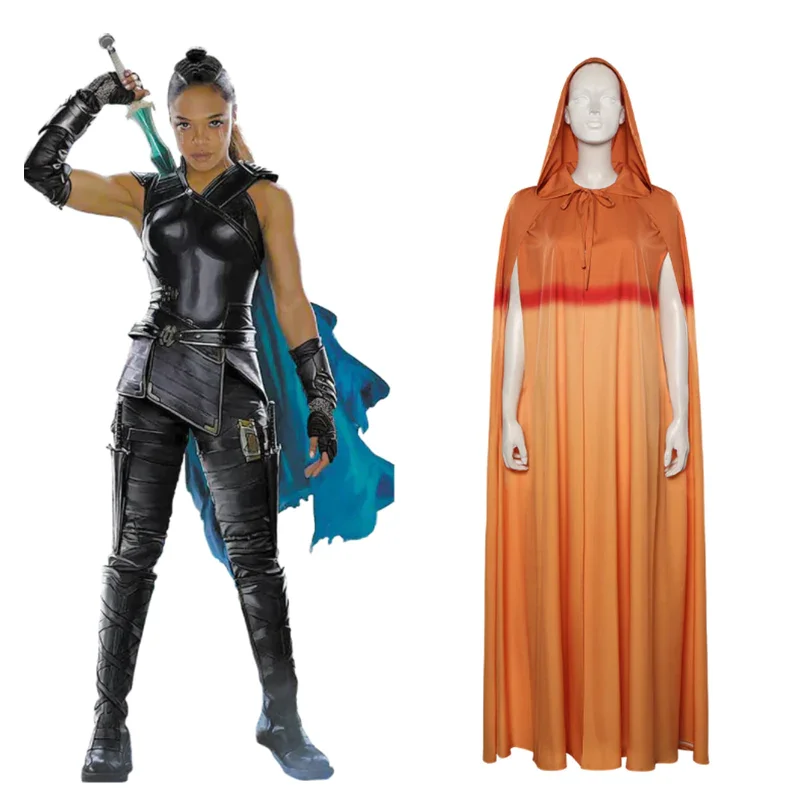 Thor: Love and Thunder?-Valkyrie Cosplay Costume Hooded Cloak Outfits Halloween Carnival Suit