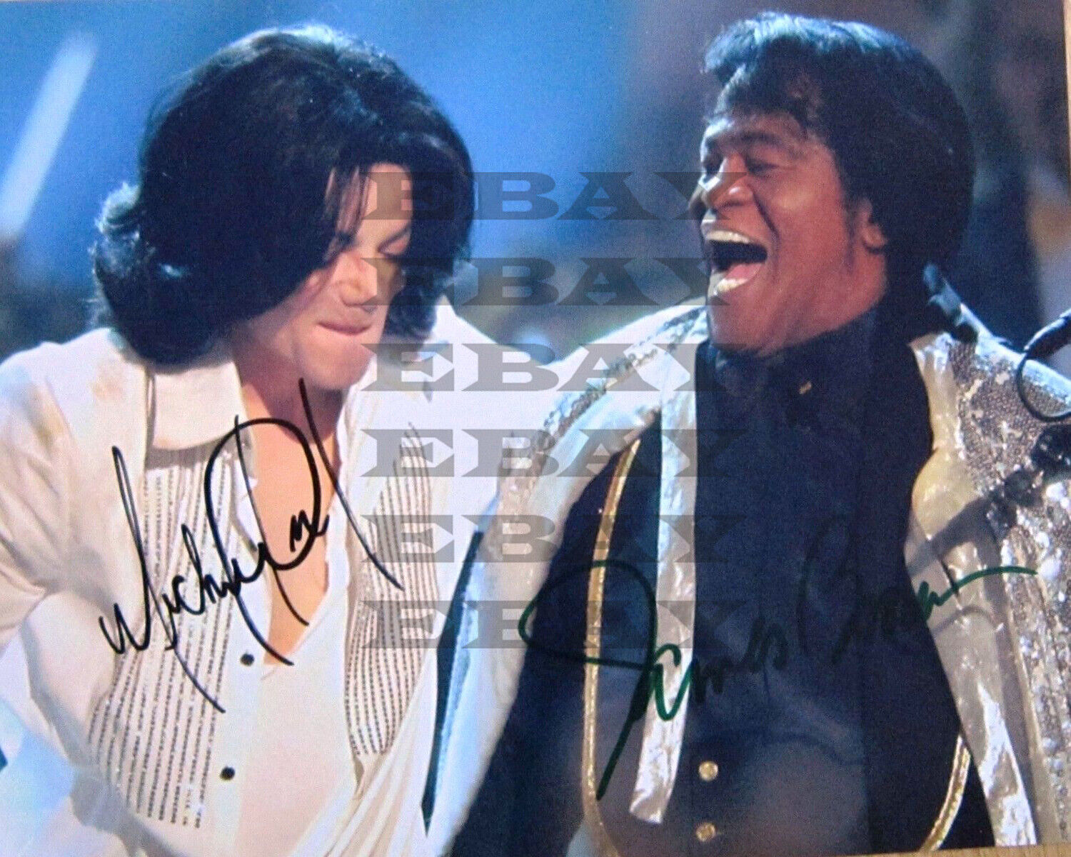 James Brown Michael Jackson Autographed signed 8x10 Photo Poster painting Reprint