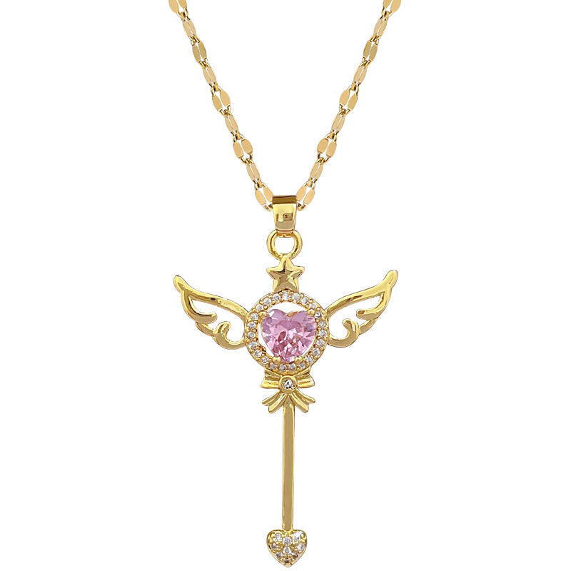 Moon Geometric Stainless Steel Stainless Steel Necklaces