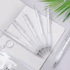 20PCS Minimalism 0.5mm Press On Black Gel Signature Pen School Student Office Nordic Daily Stationery