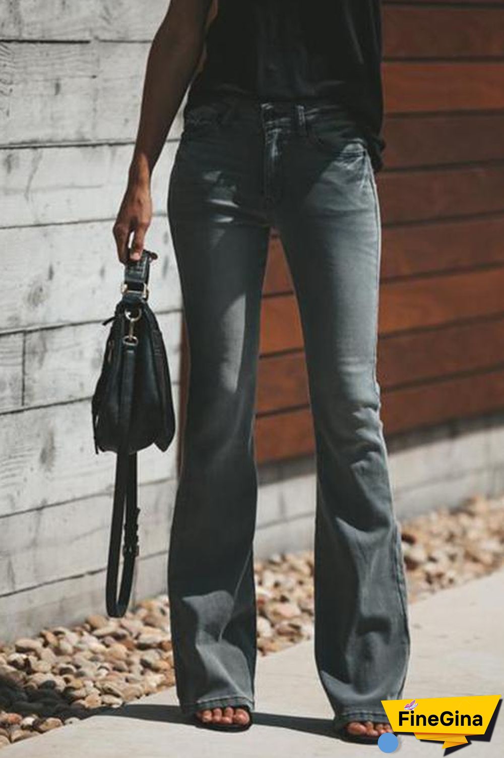 Casual Slim Flared Jeans