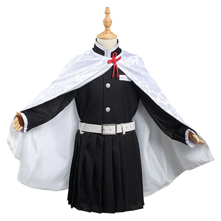 Demon Slayer: Kimetsu no Yaiba Kids Girls Skirt Cloak Outfit Tsuyuri Kanawo Halloween Carnival Suit Cosplay Costume