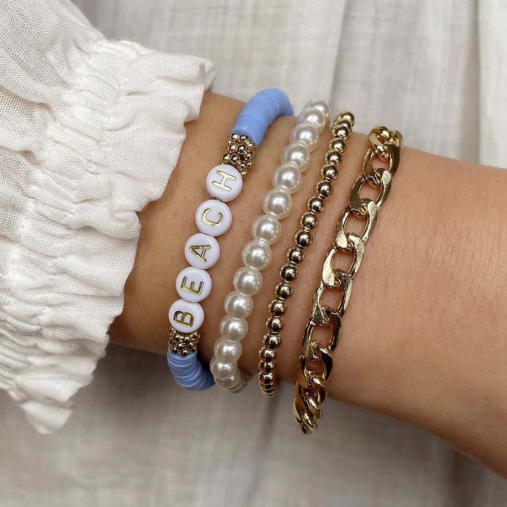 Women's Bohemia Summer Alphabet Beaded Bracelet