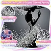 Pearl Lady Silhouette 5D DIY Diamond Art Painting Kit Partial Drill 30x30cm