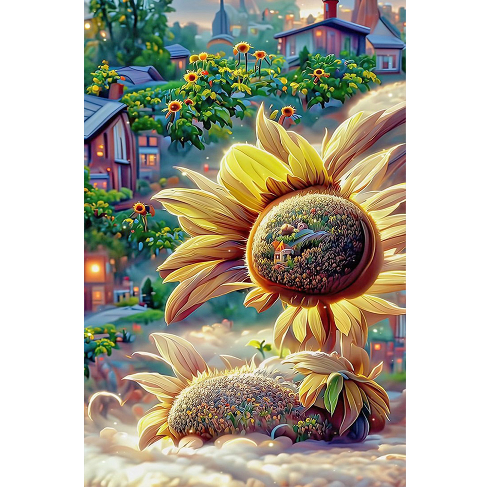 Sunflower Manor 40*70CM(Canvas) Full Round Drill Diamond Painting gbfke