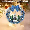 DIY Pearl Diamond Painting Christmas Wreath Hanging Ornament Kit