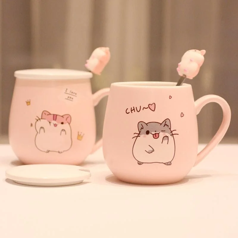 Super Cute Hamster Pattern Ceramic Mug SP15236