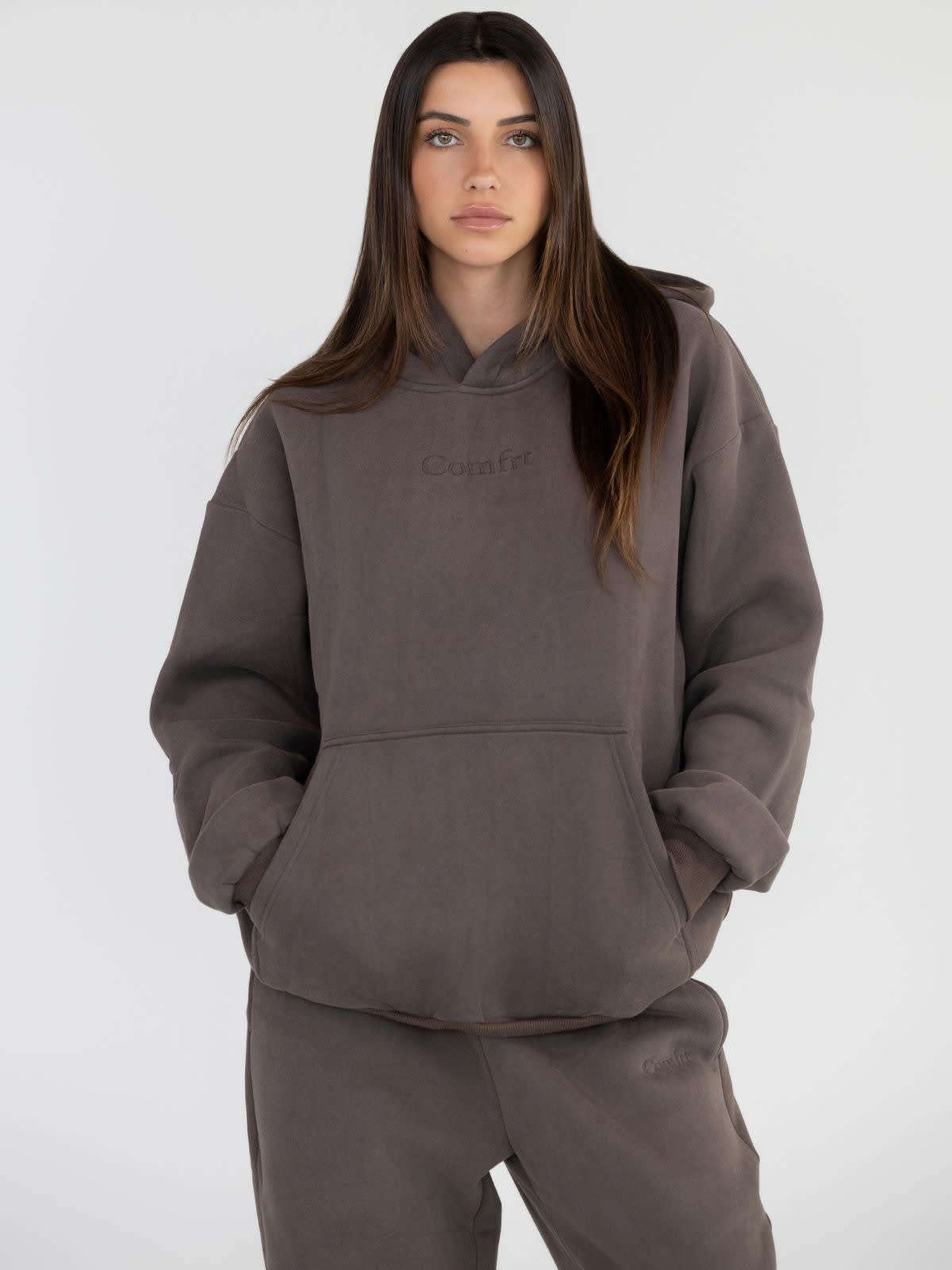 Comfrt&trade; Oversized Hoodie &ndash; Mocha Brown