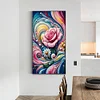 (40*70cm)Flower - Full Round Drill Diamond Painting
