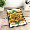 Flower Mandala 5D DIY Diamond Art Painting Notebook Kit 50 Pages A5 Rhinestone Art Painting Notebook Kit for Adults Beginners Holiday Birthday Gift