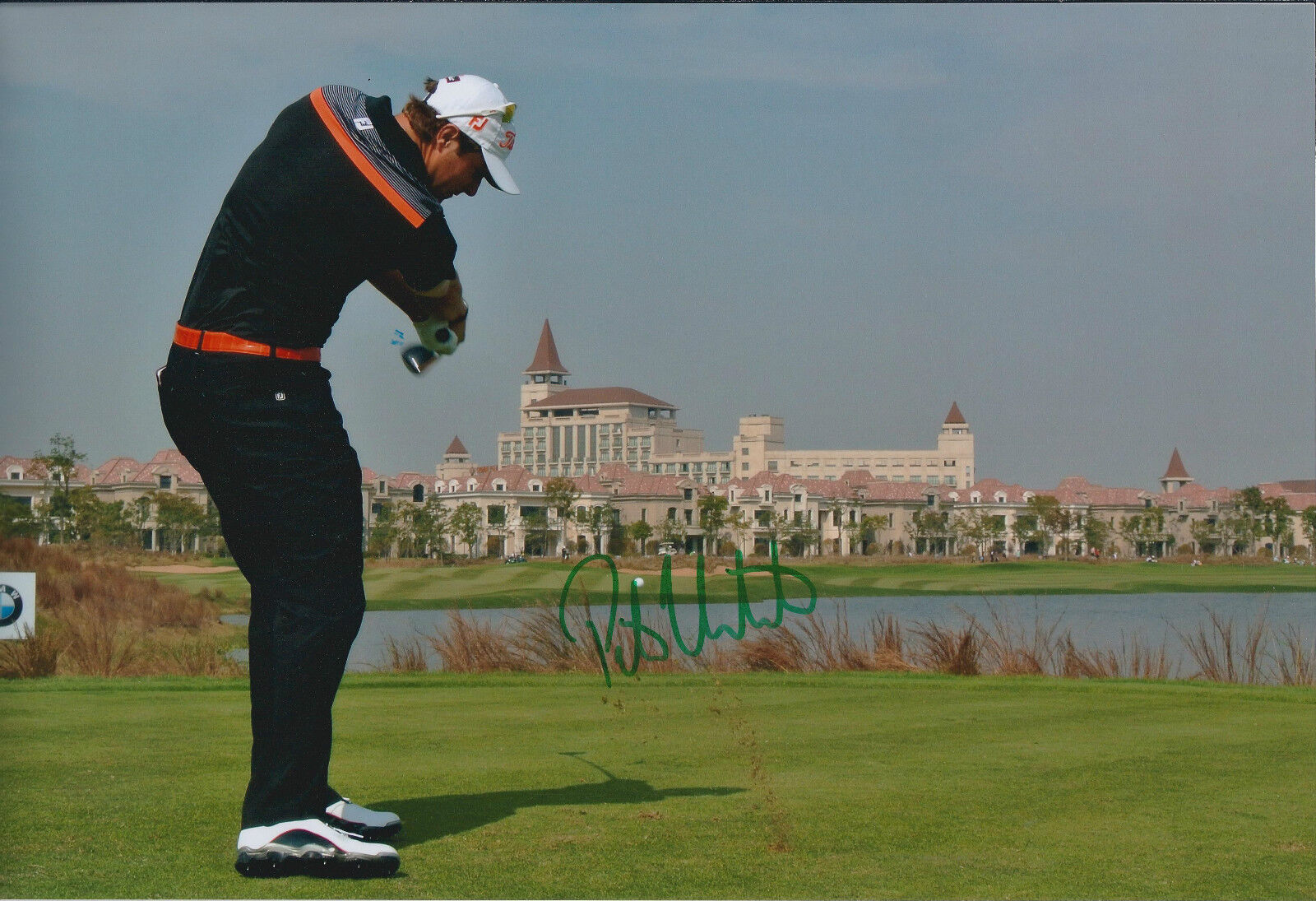 Peter UIHLEIN SIGNED 12x8 Photo Poster painting AFTAL Autograph COA Golf BMW Shanghai Masters