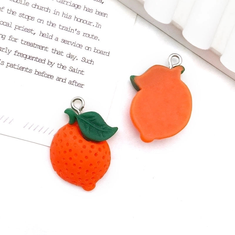 1 Piece Resin Fruit Pendant