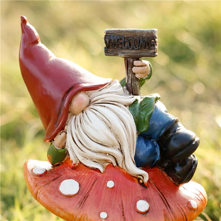 Garden Gnome Resin Sculpture Outdoor Decorative Accessories