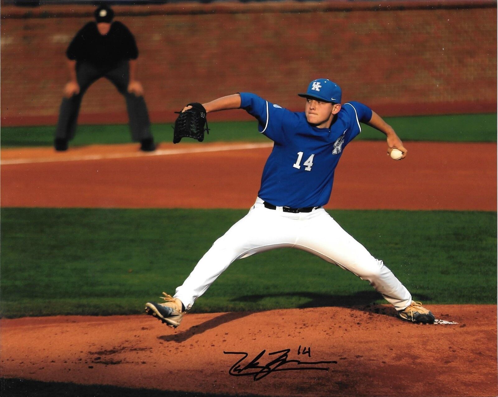 ZACK THOMPSON HAND SIGNED KENTUCKY WILDCATS 8X10 Photo Poster painting W/COA