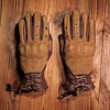 Retro Motorcycle Gloves Motorcycle Autumn And Winter Men And Women Sheepskin Anti-Fall Eindproof Knight Gloves