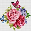 (Multi-Style) Flowers And Butterfly-11CT Stamped Cross Stitch 40*40cm/15.75*15.75in