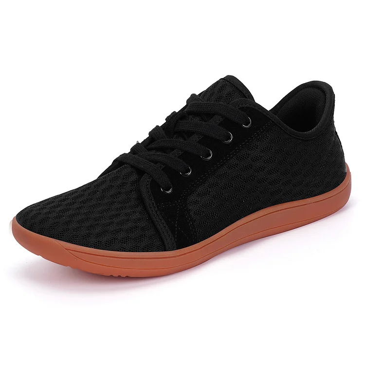 HiGropcore Men's Women's Slip On Wide Toe Box Shoes Zero Drop Casual Walking Shoes Arch Support Minimalist Barefoot Shoes