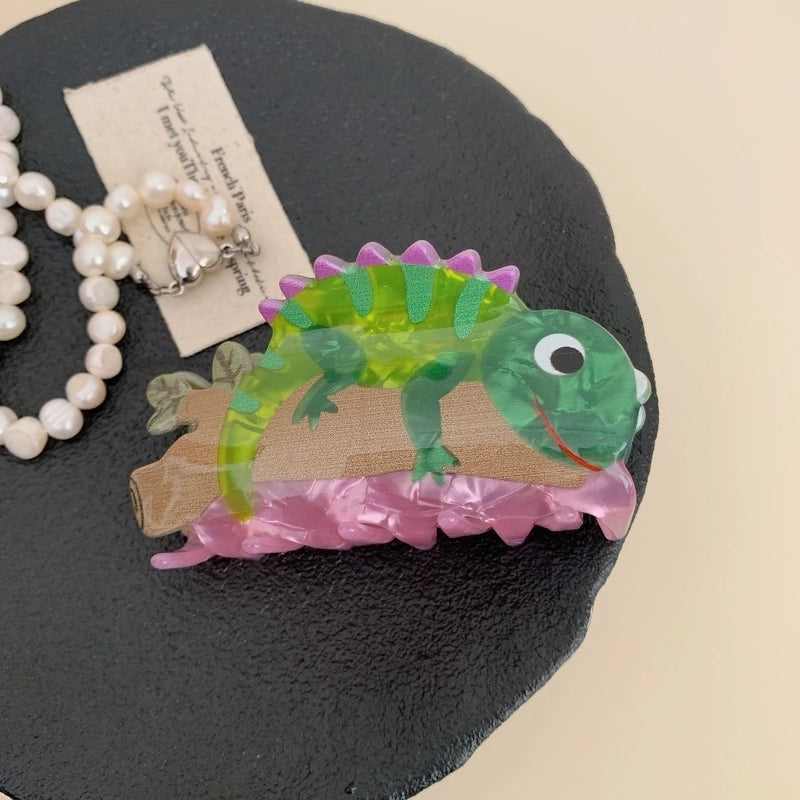 Women’s Cute Book Animal Sea Wave Arylic Hair Claws