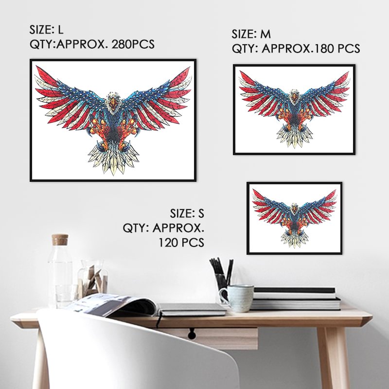 American Bald Eagle Wooden Puzzle