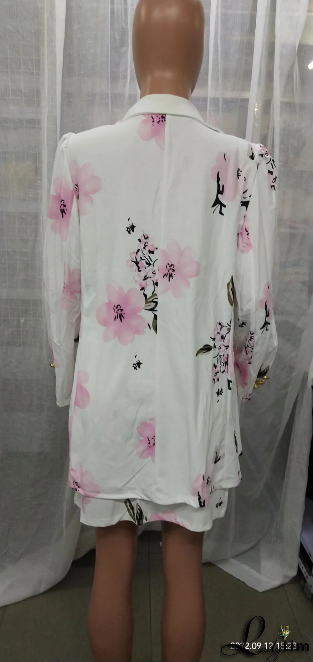 spring blazer long-sleeved solid color top with mini skirt two-piece suit