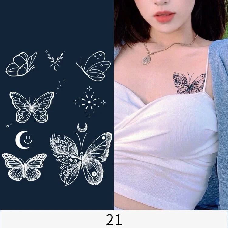 Basketball Anime Flower Butterfly Text Art Festival Cute Cool Waterproof Full Body Arm Men and Women Natural Temporary Tattoos