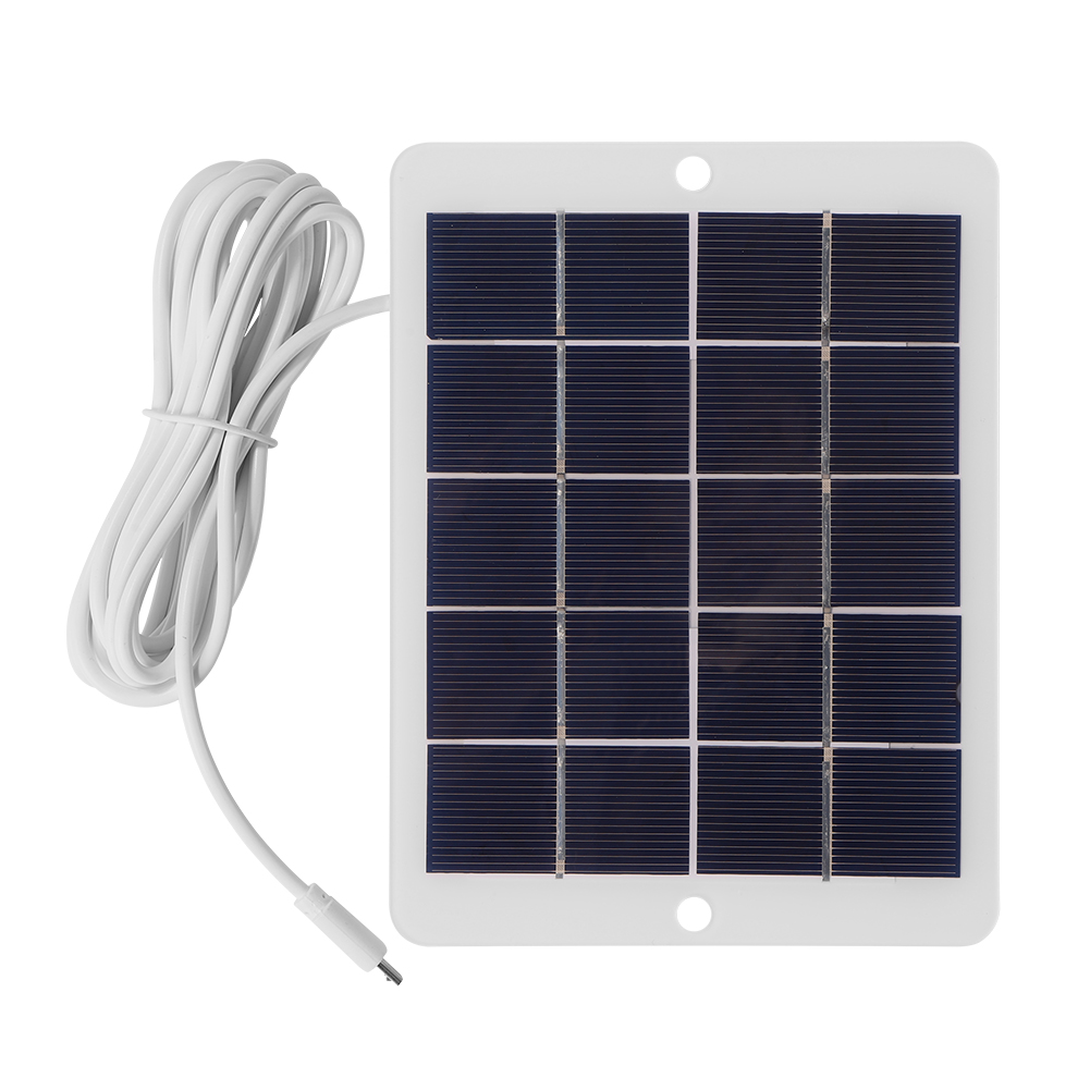 

3W 5V Camera Micro USB Solar Panel Outdoor Surveillance Phone Fan Charger, 501 Original