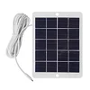 3W 5V Camera Micro USB Solar Panel Outdoor Surveillance Phone Fan Charger