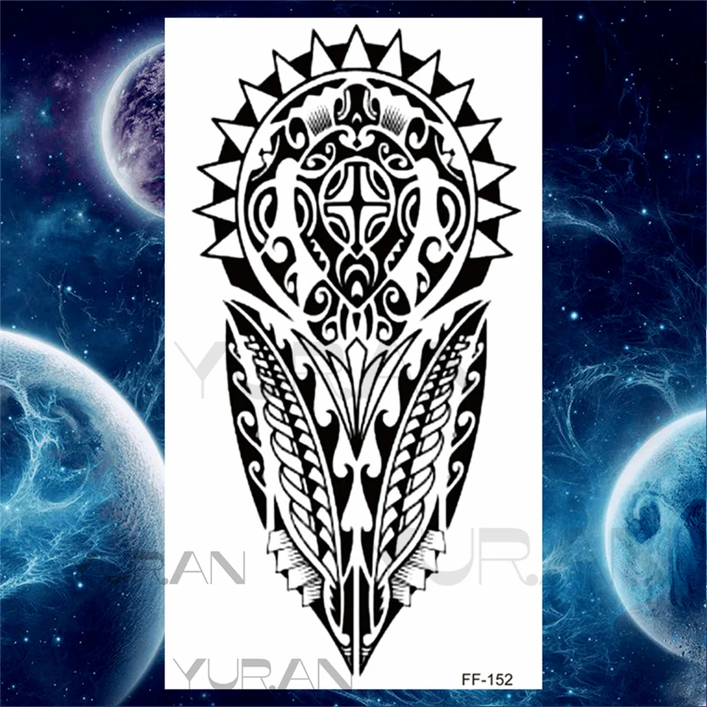 Sdrawing Scary Temporary Tattoos For Men Women Realistic Wolf Forest Lion Tiger Vampire Compass Fake Tattoo Sticker Arm Body Tatoos