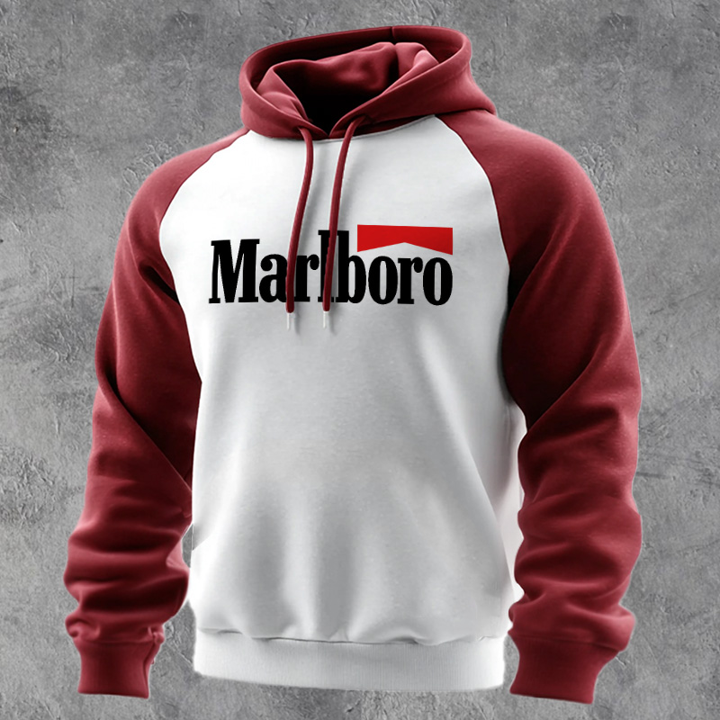 Stylish Contrast Color Hoodie