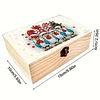 5D DIY Diamond Painting Handmade Wood Storage Box Crystal Storage Case (Chicken)