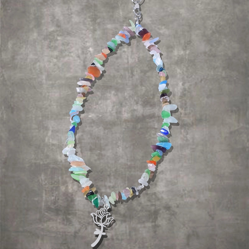 Artistic Commute Geometric Stone Zinc Alloy Mobile Phone Chain