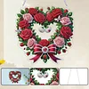 Valentine Day 2D Flat DIY Diamond Art Pendant Diamond Painting Set (Wreath)