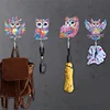 6Pcs Acryl bunte Eule - 5d DIY Handwerk Wandhaken