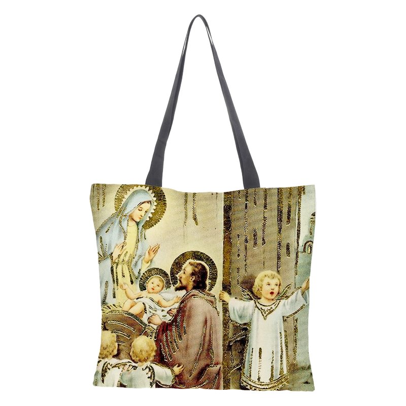 Linen Tote Bag - Jesus