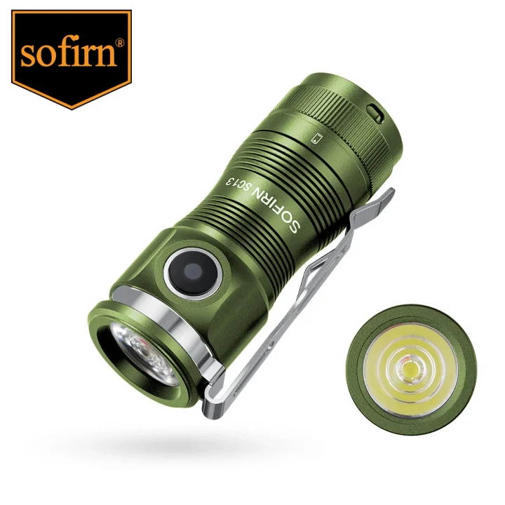 Sofirn Mini SC13 Flashlight USB C Rechargeable Bright 1300 Lumens