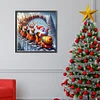 Diamond Painting-DIY Full Round Drill Roller Coaster Santa(40*40CM）