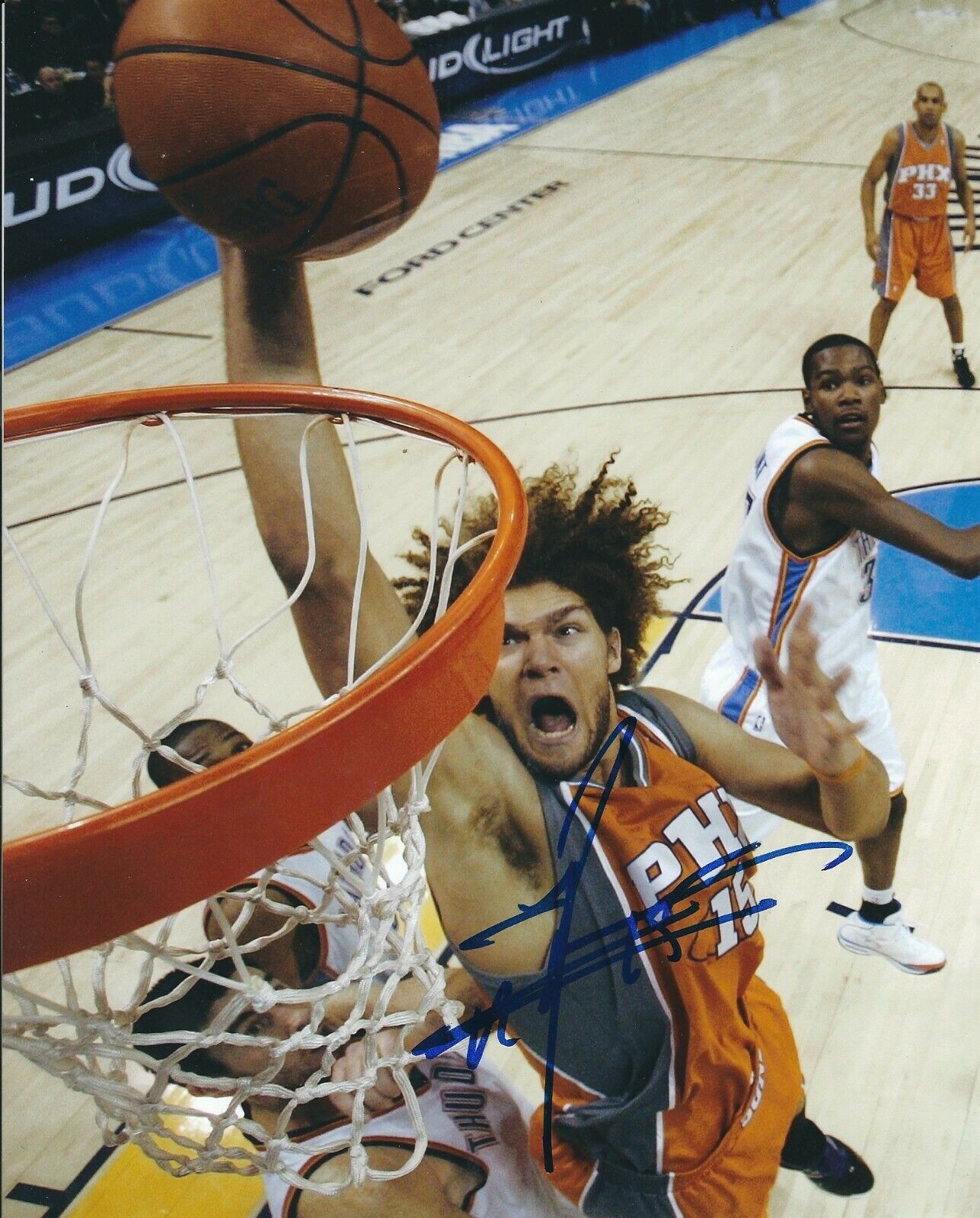 Signed 8x10 ROBIN LOPEZ Phoenix Suns Autographed Photo Poster painting w/COA