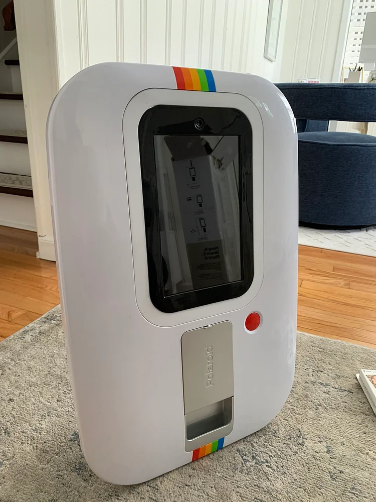 At-Home Instant Red Polaroid Photo Booth