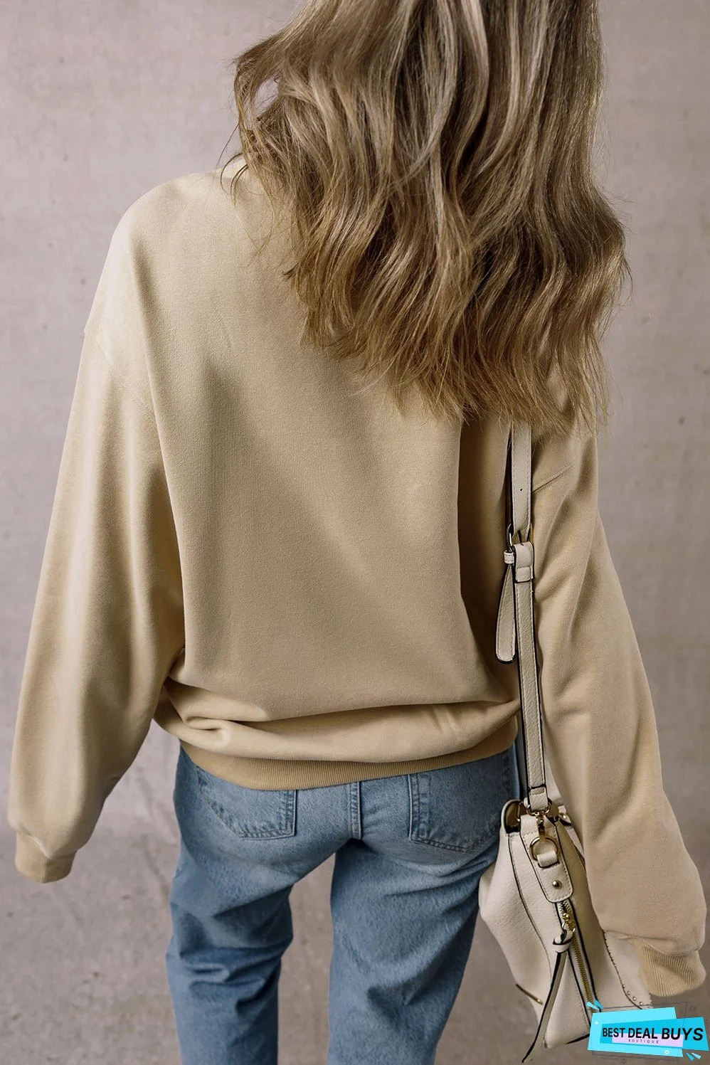 Crew Neck Fleece Sweatshirt