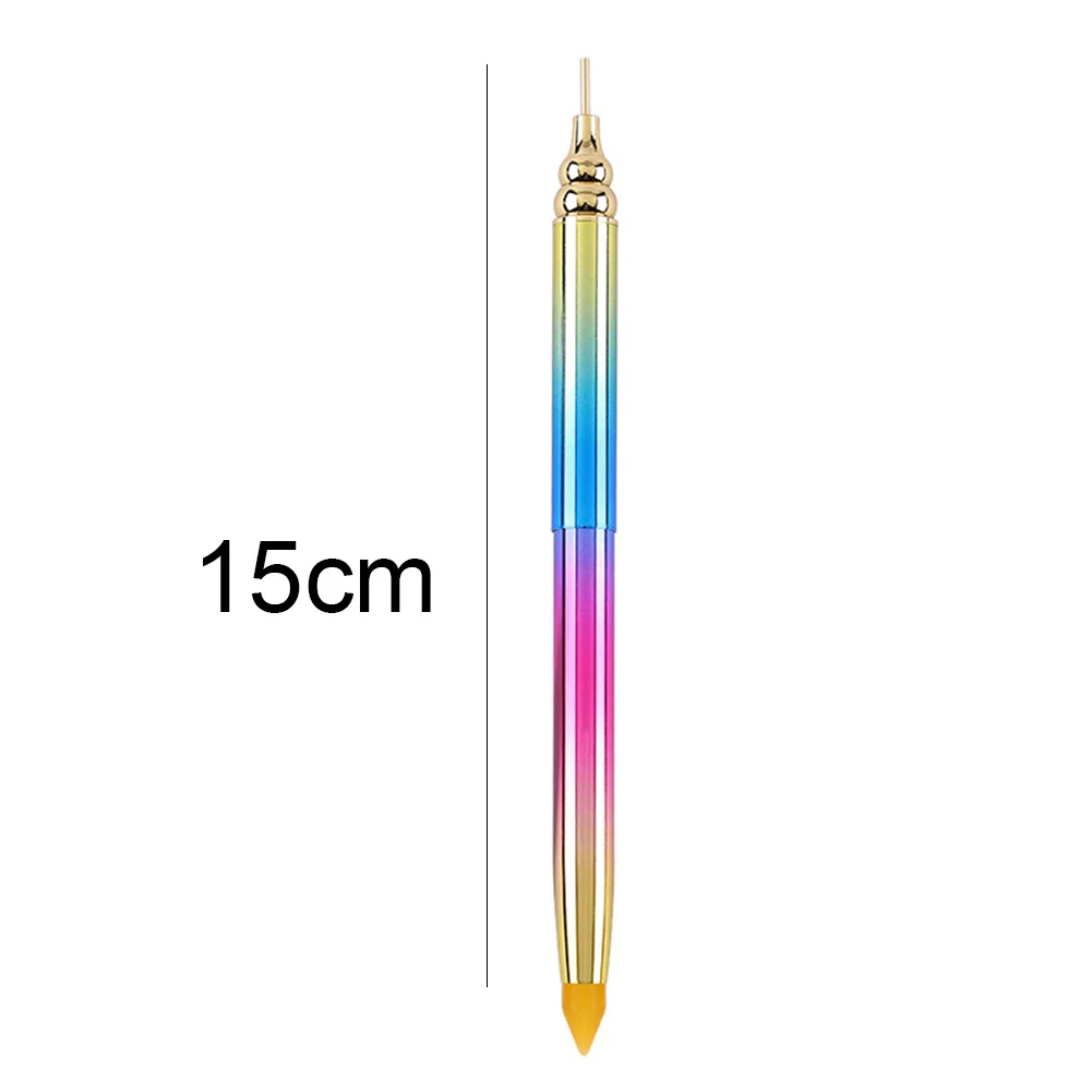 Gradient Rotary Point Drill Pen 5D DIY Diamond Painting Tool with Clay Tips(Random Color)