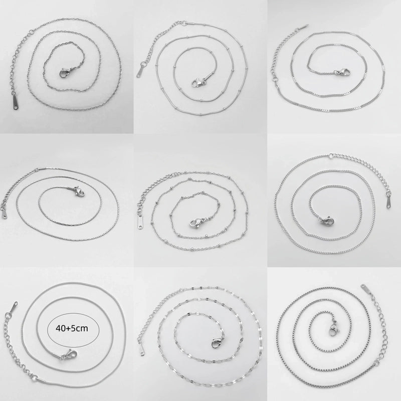 Casual Minimalist Solid Color 201 Stainless Steel Necklace