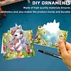 8PCS DIY Diamond Art Greeting Cards Xmas Congratulations Cards & Gifts (Flower)